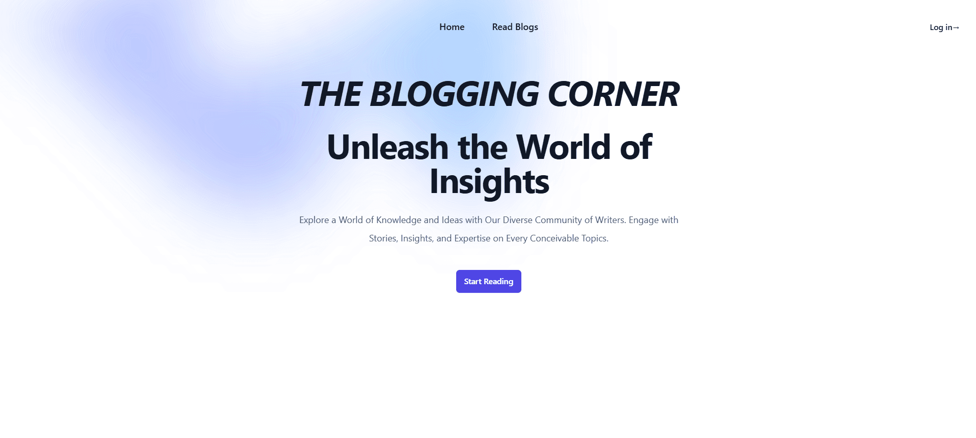 Blogging Website